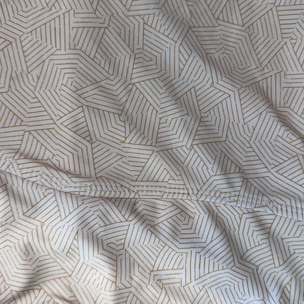 Geometric Patterned Tan Bikini Top - Picture 2 of 7